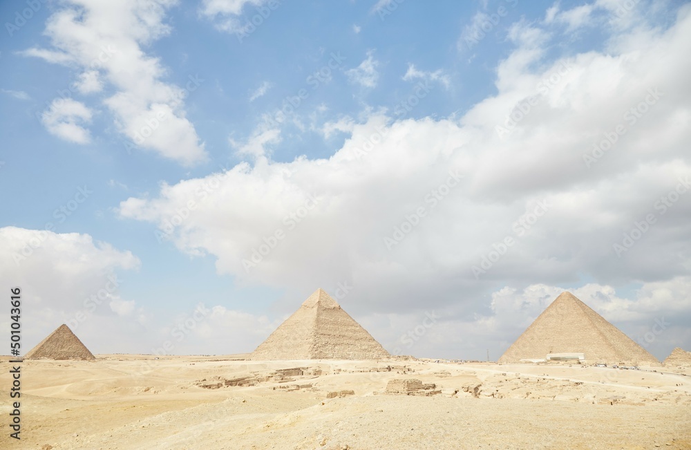 The Pyramid Viewpoint at the Egypt's Giza Plateau The Pyramid Viewpoint at the Egypt's Giza Plateau