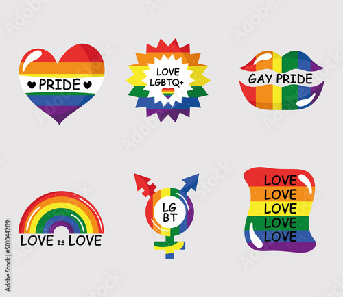 six lgtbi community icons