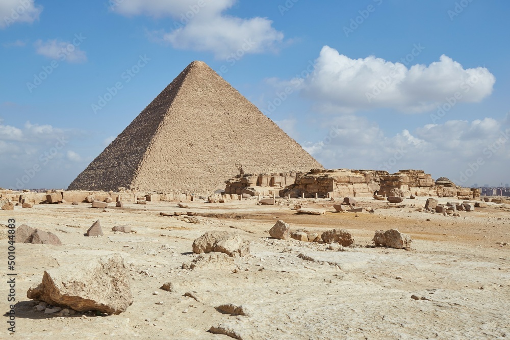 The Great Pyramid of Khufu at Giza, Egypt The Great Pyramid of Khufu at Giza, Egypt