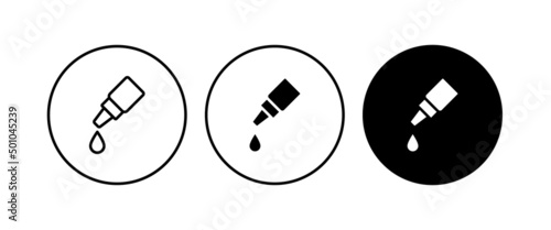 EYE DROP ICON , EYEDROPPER, Eye drops line icon. Nasal drops, medical, contact lenses