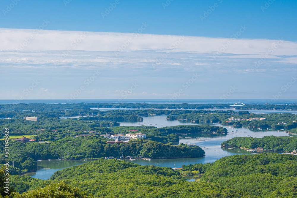 Obraz premium 横山展望台から望む英虞湾