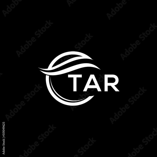 TAR letter logo design on black background. TAR  creative initials letter logo concept. TAR letter design.
