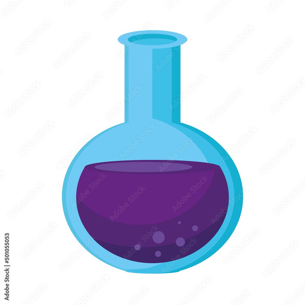 laboratory flask with purple liquid laboratory flask with purple liquid