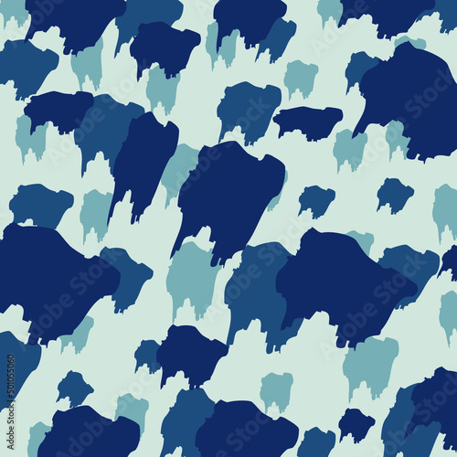 abstract art blue sea camouflage pattern army background