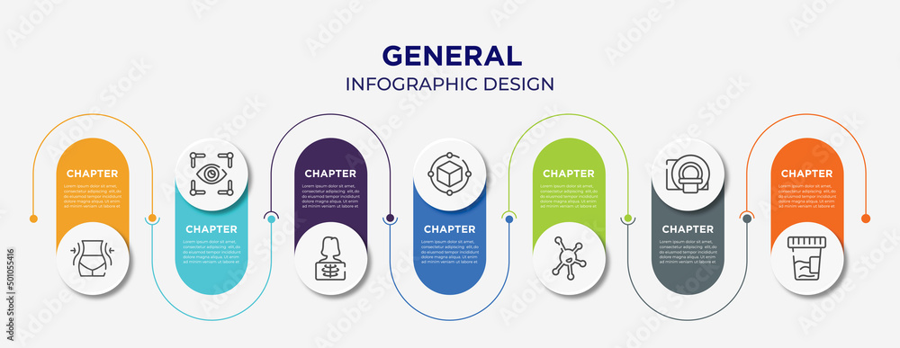 general concept infographic design template. included weight loss, trackability, x-ray, model preparation, organism, mri scanner, urine test icons for abstract background. general concept infographic design template. included weight loss, trackability, x-ray, model preparation, organism, mri scanner, urine test icons for abstract background.