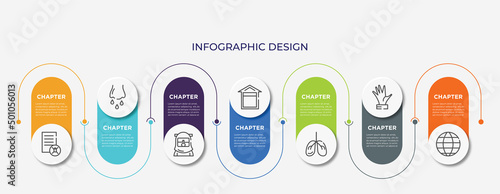 concept infographic design template. included infected, runny e, safety suit, quarantine, lungs, hand, world icons for abstract background.