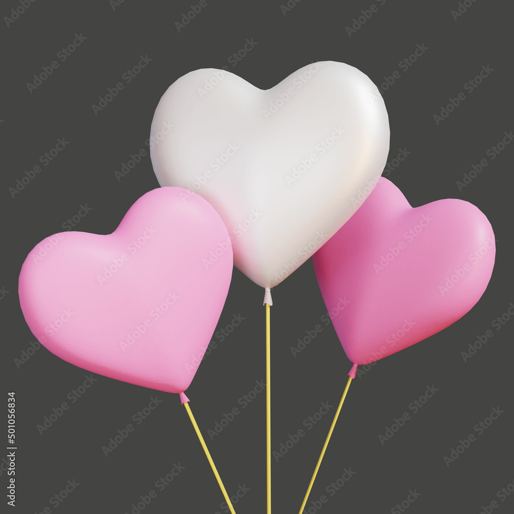 3d love ballon 3d love ballon