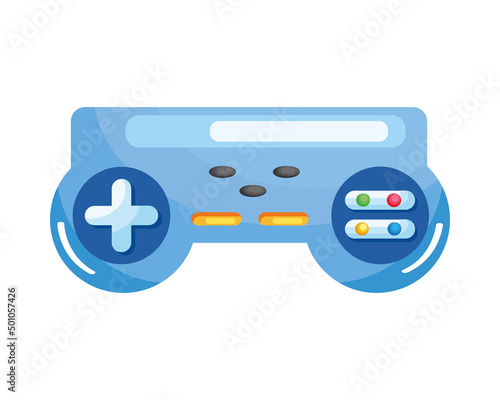 video game control blue