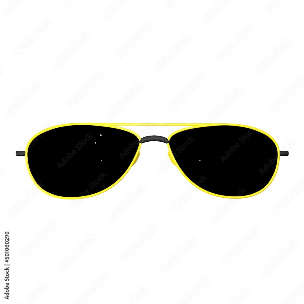 Aviators sunglasses with yellow frames Aviators sunglasses with yellow frames