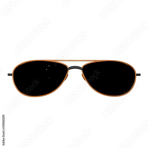 Aviators sunglasses with brown frames