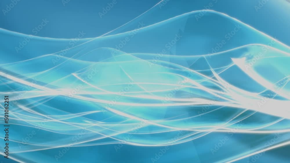 Blue flowing waves abstract motion background. 4K 3D rendering beautiful motion background animation. Blue flowing waves abstract motion background. 4K 3D rendering beautiful motion background animation.