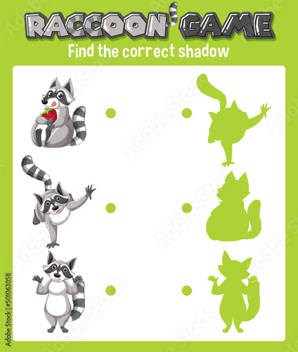 Worksheet design for matching animals