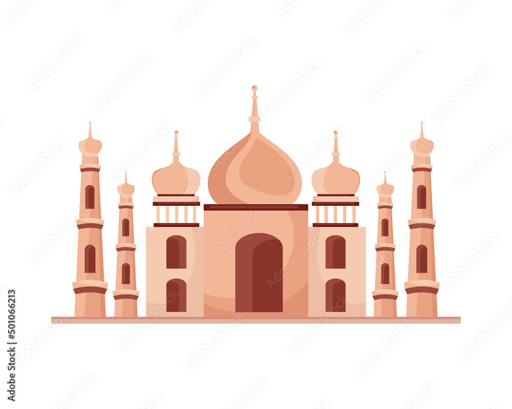 taj mahal india mosque