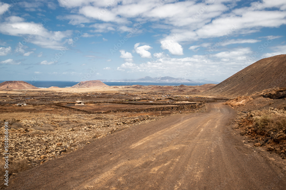 Landscapes of Fuerteventura, Spain.