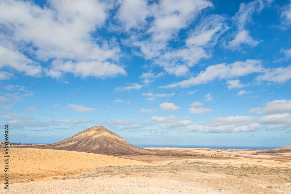 Landscape from Fuerteventura, Canarias, Spain.