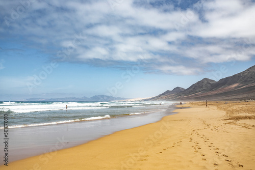Afternoon at Cofete Beach in Fuerteventura, Spain.
