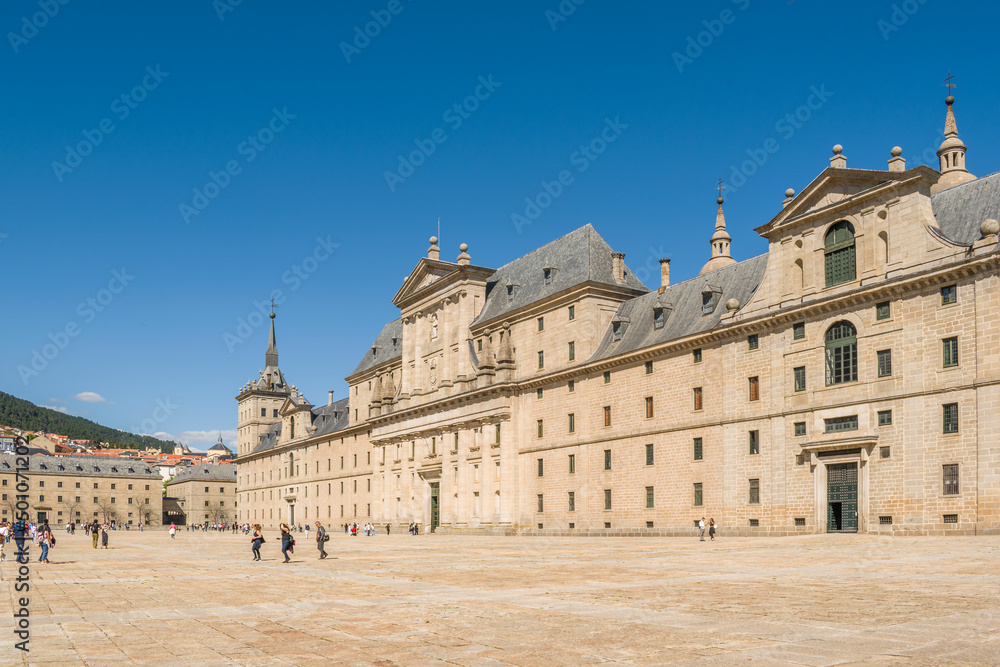 Royal Monastery of San Lorenzo de El Escorial. Located in the Community of Madrid, Spain, in the town of El Escorial. Built in the sixteenth century and declared a World Heritage Site.