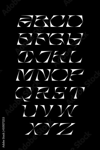 Minimal lettering serif fonts. trendy typography illustration. uppercase, lowercase letters and numbers. decorative premium vector alphabet design. modern poster, print, logo youth concept