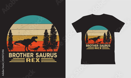 Brother Saurus Rex-t shirt Design.