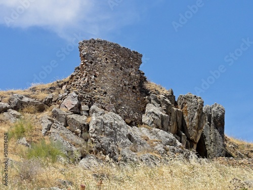 Historic castle ruin in Magacela, Extremadura - Spain