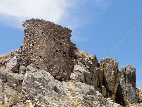 Historic castle ruin in Magacela, Extremadura - Spain