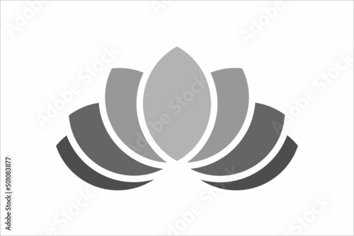 Plant lotus symbol. Flower lily vector