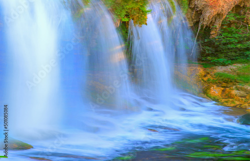 Duden  upper  waterfall and national park in Antalya city  Turkey