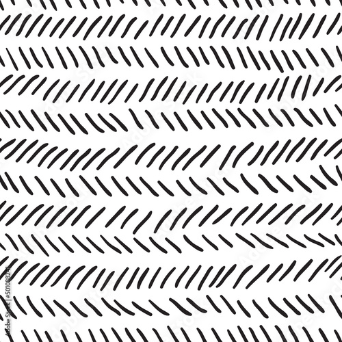Wallpaper Mural Hand drawn chevron pattern, cute doodle repeat tile Torontodigital.ca