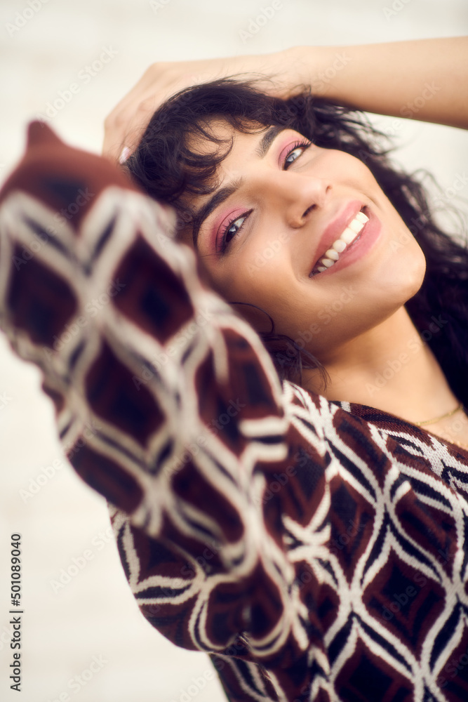 Fototapeta premium portrait of a smiling woman