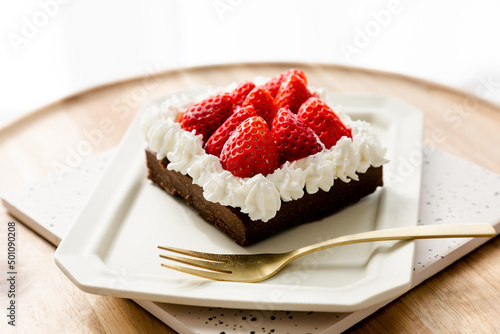 Obraz na płótnie いちごのケーキ w salonie