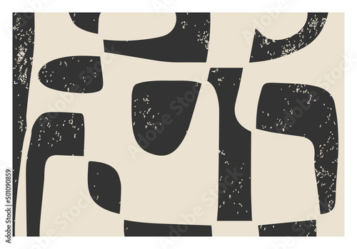 Trendy abstract aesthetic creative minimalist artistic hand drawn composition