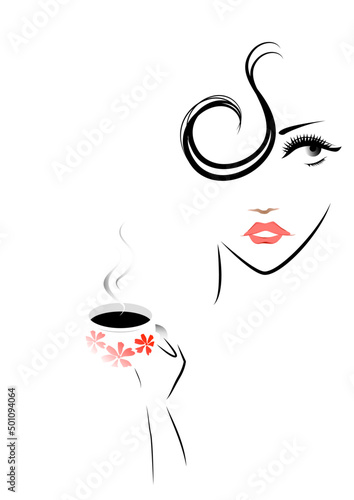 女性、女性の顔、コーヒー、ティータイム