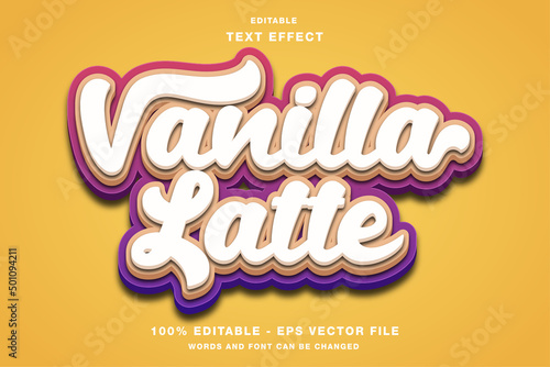 Vanilla Latter Vintage Text Effect