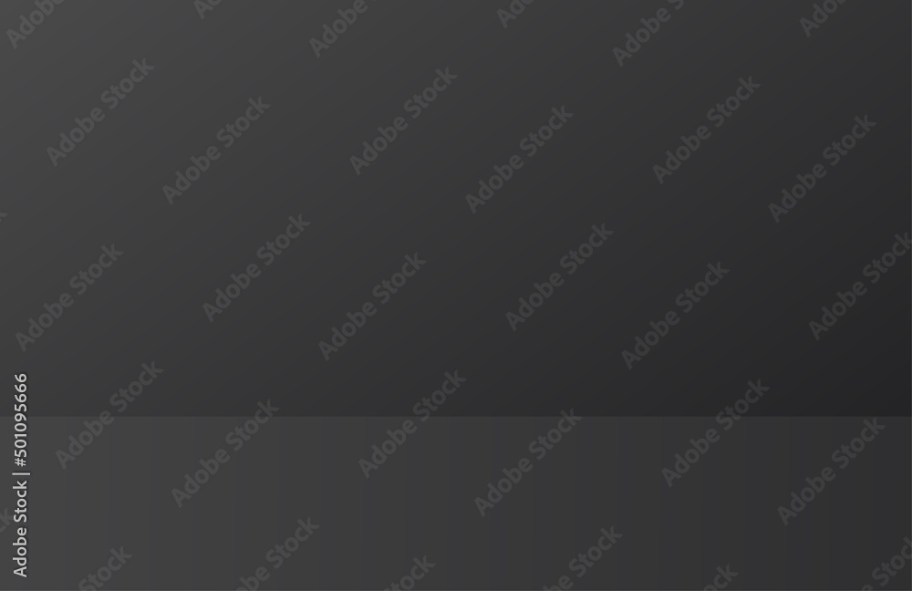 Realistic Blank Black Dark Mock up Display on background with minimal style illustration.