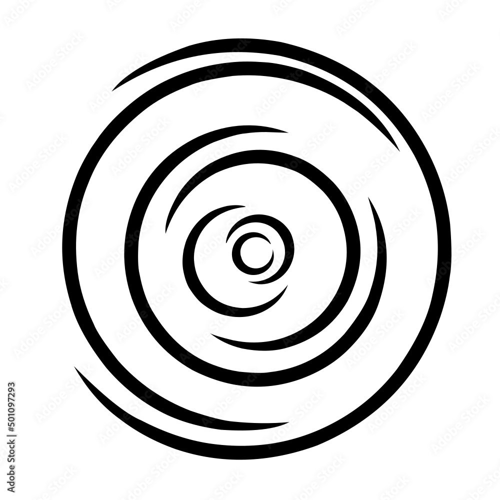 whirlpool icon vector with simple design.black and white swirl