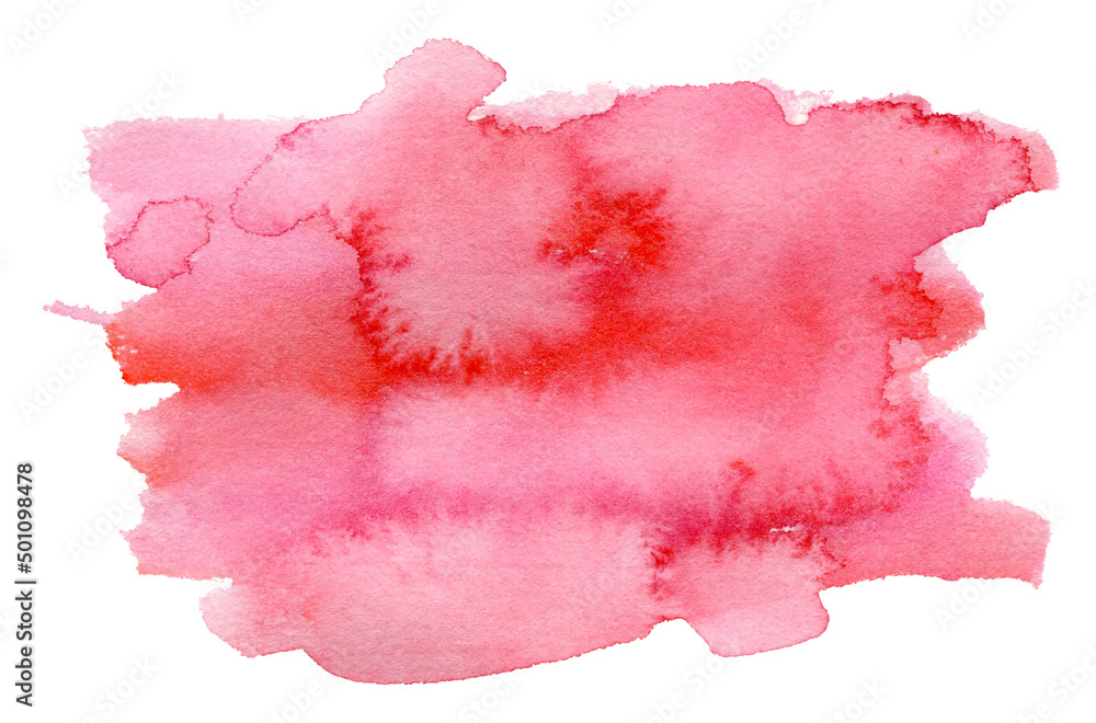 Juicy watermelon texture hand painted in watercolor