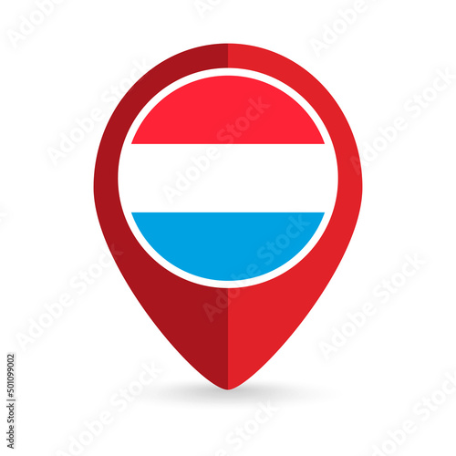 Map pointer with contry Luxembourg. Luxembourg flag. Vector illustration. Free Download Map pointer with contry Luxembourg. Luxembourg flag. Vector illustration. - GFXLoad