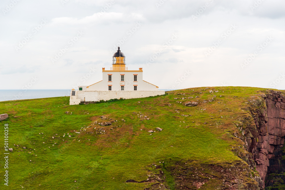 Stoer Lighthouse; Old Man of Stoer Lighthouse, Scotland West Coast, NC500, North Coast 500