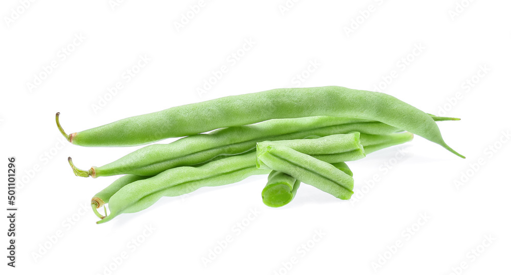 Green beans isolated on white background. Green beans isolated on white background.