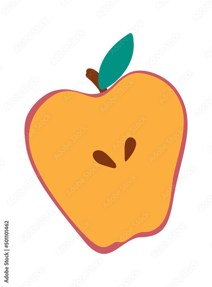 Cartoon Fruit Apple . Vector illustration Cartoon Fruit Apple . Vector illustration