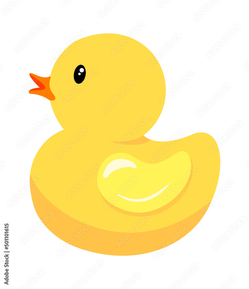 Cartoon duck toy. Vector illustration Cartoon duck toy. Vector illustration
