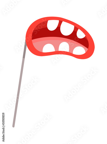 Photo Booth Prop mouth. Vector illustration