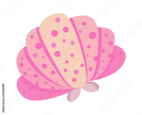 Cartoon Underwater Animal sea Shell. Vector illustration