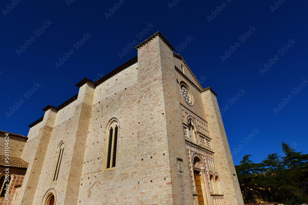 Medieval Church of 'San Francesco al Prato' (St Francis) in Perugia historical center