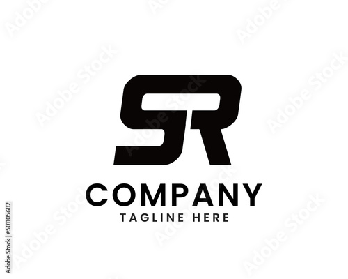 Letter S and R logo design. Strong and powerful logo