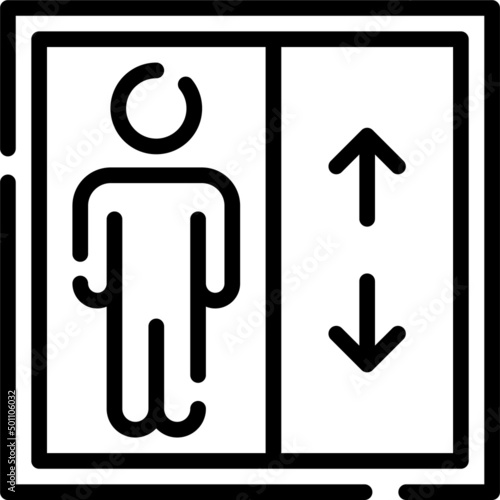 фотографія In the elevator He pressedthe button from the lobby