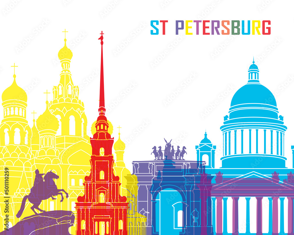 St Petersburg skyline pop