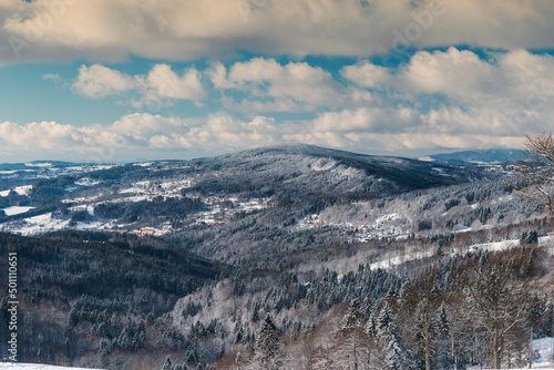 Rolling hills of Jizery Mountains, Rejdice, Liberec Region, Czech Republic (Czechia) photo