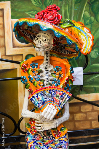Dia de Muertos (Day of the Dead) Doll, Merida, Yucatan State, Mexico