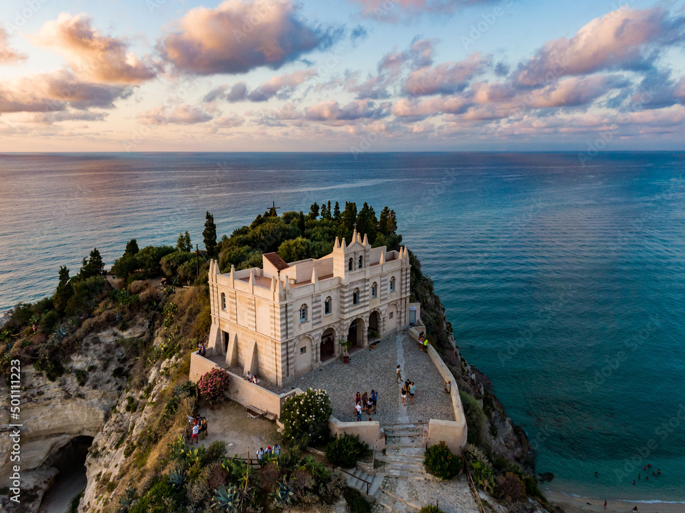 Tropea, Calabria, Italy. Aerial drone view.